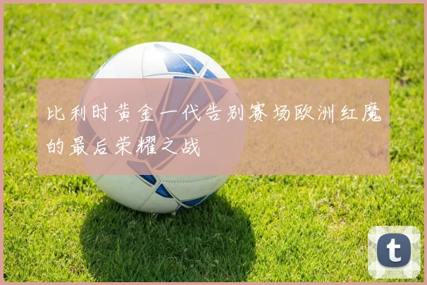 比利时黄金一代告别赛场欧洲红魔的最后荣耀之战